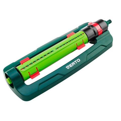 Zraszacz oscylacyjny, powierzchnia zraszania 15 x 19 m, 18 dyszy zraszających, igła do udrażniania dysz Zraszacz oscylacyjny, powierzchnia zraszania 15 x 19 m, 18 dyszy zraszających, igła do udrażniania dysz