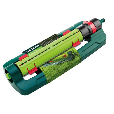 Zraszacz oscylacyjny, powierzchnia zraszania 15 x 19 m, 18 dyszy zraszających, igła do udrażniania dysz Zraszacz oscylacyjny, powierzchnia zraszania 15 x 19 m, 18 dyszy zraszających, igła do udrażniania dysz