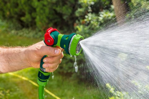 Zraszacz pistoletowy 8-funkcyjny z płynna regulacją strumienia Zraszacz pistoletowy 8-funkcyjny z płynna regulacją strumienia