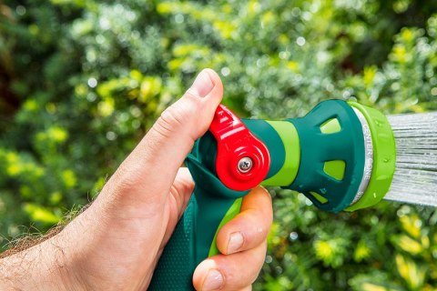 Zraszacz pistoletowy 8-funkcyjny z płynna regulacją strumienia Zraszacz pistoletowy 8-funkcyjny z płynna regulacją strumienia