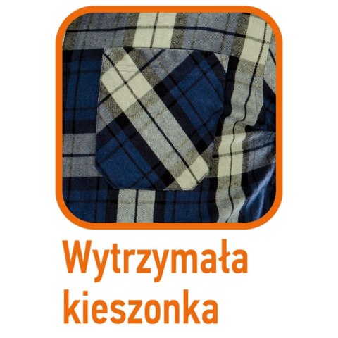 Koszula flanelowa granatowo-oliwkowo-czarna, rozmiar M Koszula flanelowa granatowo-oliwkowo-czarna, rozmiar M