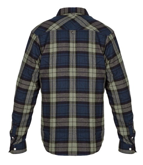 Koszula flanelowa granatowo-oliwkowo-czarna, rozmiar S Koszula flanelowa granatowo-oliwkowo-czarna, rozmiar S
