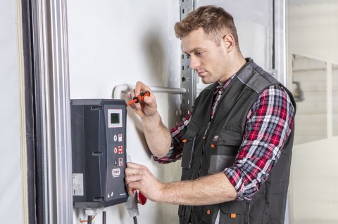 Koszula flanelowa krata czerwono-czarno-biała, rozmiar M