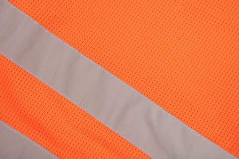 Krótkie spodenki ostrzegawcze, pomarańczowe, siatkowe, rozmiar S