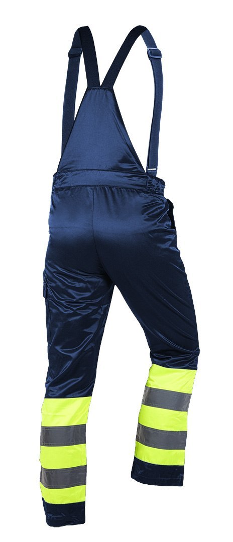 Ogrodniczki robocze, ostrzegawcze, granatowe, rozmiar S