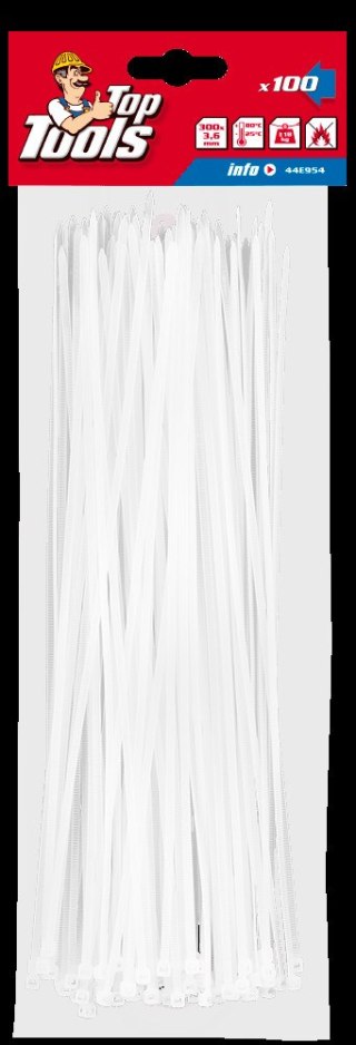 Opaski zaciskowe 3.6 x 300 mm, 100 szt.