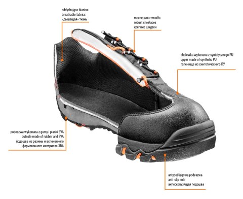 Półbuty zawodowe OB FO, rozmiar 40