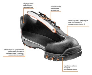 Półbuty zawodowe OB, rozmiar 39