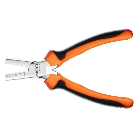 Szczypce do zaciskania końcówek 0.25 - 2.5 mm2 (15-9 AWG), 140 mm