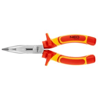 Szczypce wygięte 180 mm, 1000V, CrV, polerowane