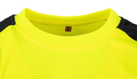 T-shirt ostrzegawczy, ciemny dół, żółty, rozmiar XXL