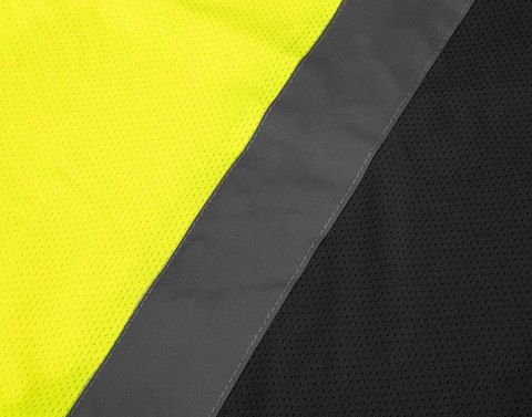 T-shirt ostrzegawczy, ciemny dół, żółty, rozmiar XXL