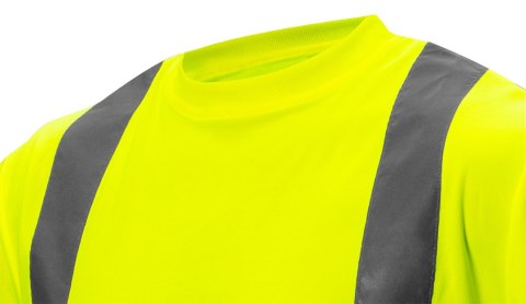 T-shirt ostrzegawczy, żółty, rozmiar XL