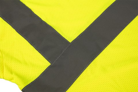 T-shirt ostrzegawczy, żółty, rozmiar XXL