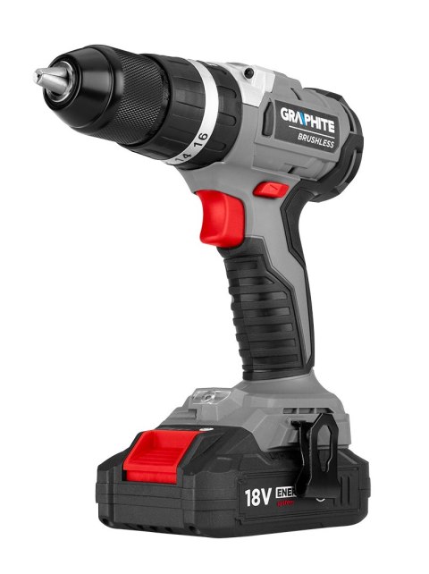 Wiertarko-wkrętarka akumulatorowa bezszczotkowa z udarem Energy+ 18V, Li-Ion, 13 mm, bez akumulatora