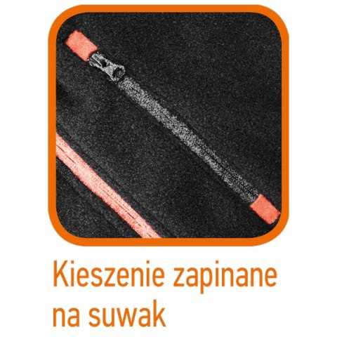 Bluza polarowa, czarna, rozmiar L/52