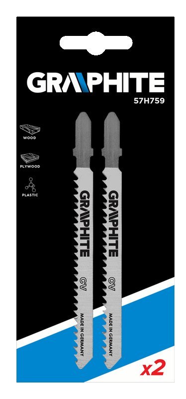 Brzeszczoty do wyrzynarki, 8 TPI, uchwyt typu T, kpl. 2 szt.