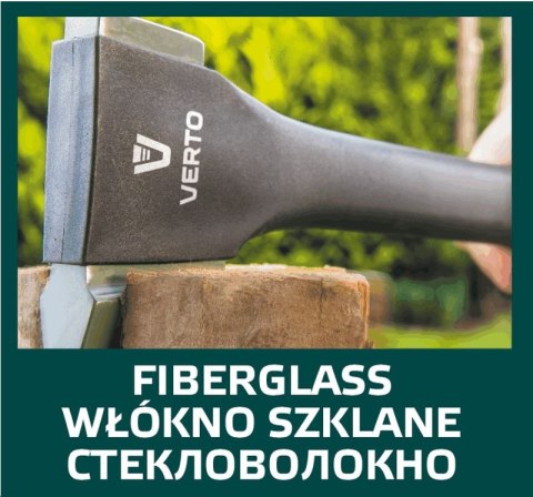 Siekiera rozłupująca 1510 g, obuch 1000 g, trzonek włókno, 28" Siekiera rozłupująca 1510 g, obuch 1000 g, trzonek włókno, 28"
