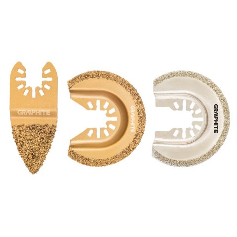 Zestaw brzeszczotów do ceramiki, 3 szt. Zestaw brzeszczotów do ceramiki, 3 szt.