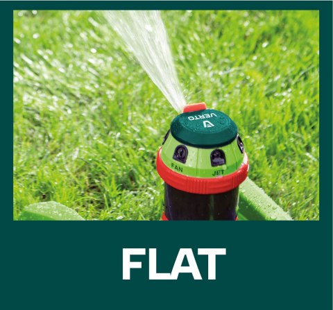 Zraszacz sektorowy, 6- funkcyjny z napędem, regulowany zasięg Zraszacz sektorowy, 6- funkcyjny z napędem, regulowany zasięg