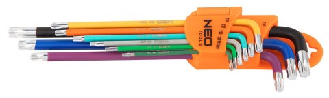 Klucze Torx T10-50, zestaw 9 szt., kolorowe Klucze Torx T10-50, zestaw 9 szt., kolorowe