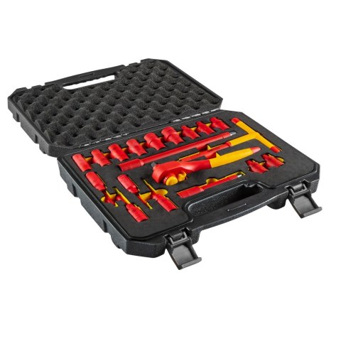 Klucze nasadowe 1000V, 19szt. Klucze nasadowe 1000V, 19szt.