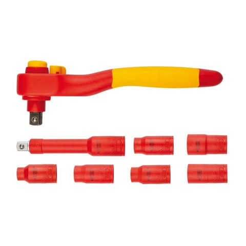 Klucze nasadowe 1000V, 8 szt. Klucze nasadowe 1000V, 8 szt.