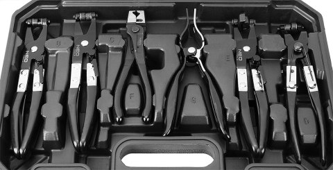 Szczypce do opasek zaciskowych, zestaw 9 szt. Szczypce do opasek zaciskowych, zestaw 9 szt.