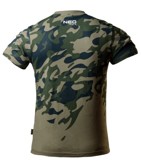 T-shirt roboczy z nadrukiem CAMO, rozmiar XL
