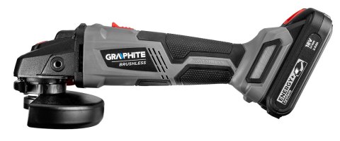 Szlifierka kątowa akumulatorowa bezszczotkowa Energy+ 18V, Li-Ion, tarcza 125mm, bez akumulatora Szlifierka kątowa akumulatorowa bezszczotkowa Energy+ 18V, Li-Ion, tarcza 125mm, bez akumulatora