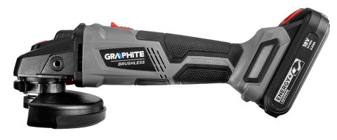 Szlifierka kątowa akumulatorowa bezszczotkowa Energy+ 18V, Li-Ion, tarcza 125mm, bez akumulatora Szlifierka kątowa akumulatorowa bezszczotkowa Energy+ 18V, Li-Ion, tarcza 125mm, bez akumulatora