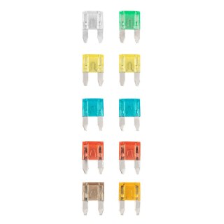 Zestaw bezpieczników samochodowych, 10 sztuk