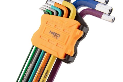 Klucze sześciokątne 1.5-10 mm, zestaw 9 szt. Klucze sześciokątne 1.5-10 mm, zestaw 9 szt.