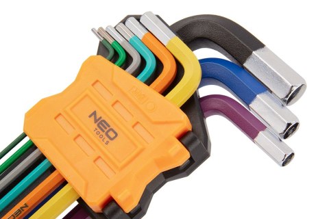 Klucze sześciokątne 1.5-10 mm, zestaw 9 szt. Klucze sześciokątne 1.5-10 mm, zestaw 9 szt.