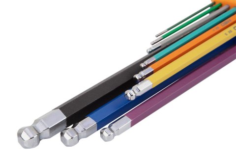 Klucze sześciokątne 1.5-10 mm, zestaw 9 szt. Klucze sześciokątne 1.5-10 mm, zestaw 9 szt.