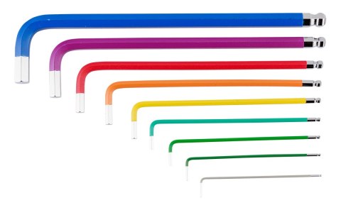 Klucze sześciokątne 1.5-10 mm, zestaw 9 szt. Klucze sześciokątne 1.5-10 mm, zestaw 9 szt.