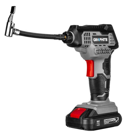 Kompresor akumulatorowy Energy+ 18V, wyświetlacz LCD, bez akumulatora Kompresor akumulatorowy Energy+ 18V, wyświetlacz LCD, bez akumulatora