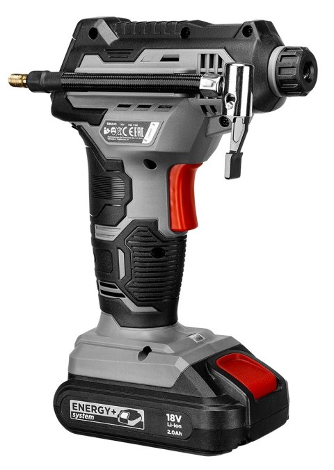 Kompresor akumulatorowy Energy+ 18V, wyświetlacz LCD, bez akumulatora Kompresor akumulatorowy Energy+ 18V, wyświetlacz LCD, bez akumulatora