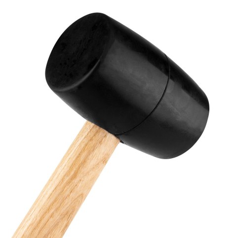 Młotek gumowy 58 mm, 450 g, trzonek drewniany