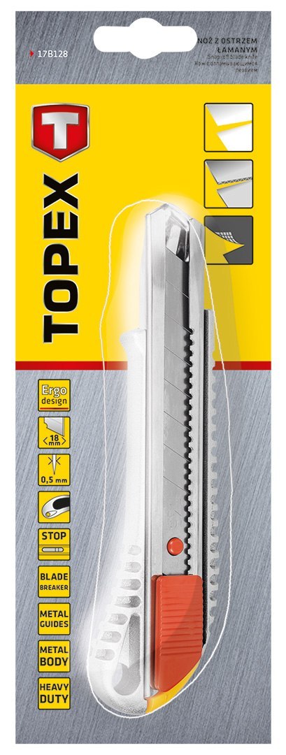 Nóż z ostrzem łamanym 18 mm