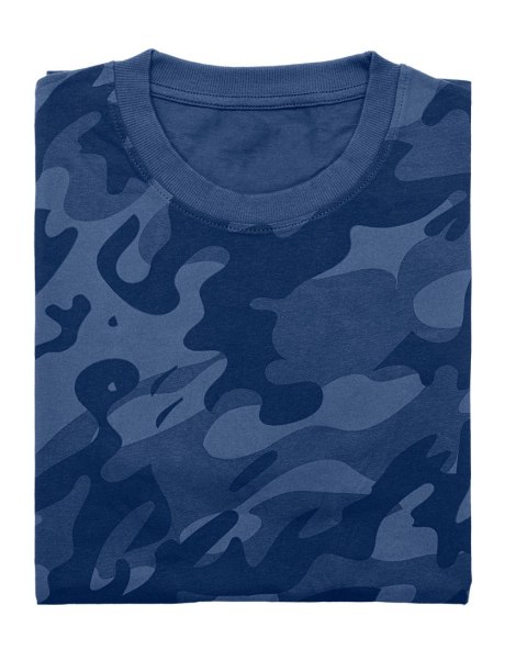 T-shirt roboczy Camo Navy, rozmiar L