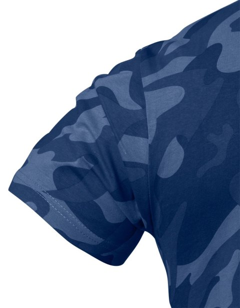 T-shirt roboczy Camo Navy, rozmiar S