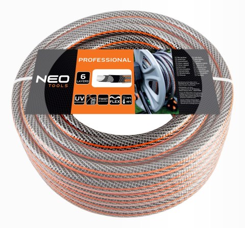 Wąż ogrodowy 3/4" x 50 m, 6-warstwowy NEO PROFESSIONAL Wąż ogrodowy 3/4" x 50 m, 6-warstwowy NEO PROFESSIONAL