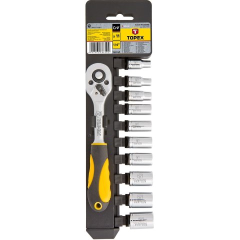 Klucze nasadowe 1/4", zestaw 11 szt. Klucze nasadowe 1/4", zestaw 11 szt.