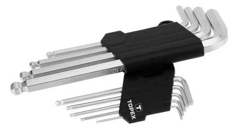 Klucze sześciokątne 1.5-10 mm, zestaw 9 szt. Klucze sześciokątne 1.5-10 mm, zestaw 9 szt.