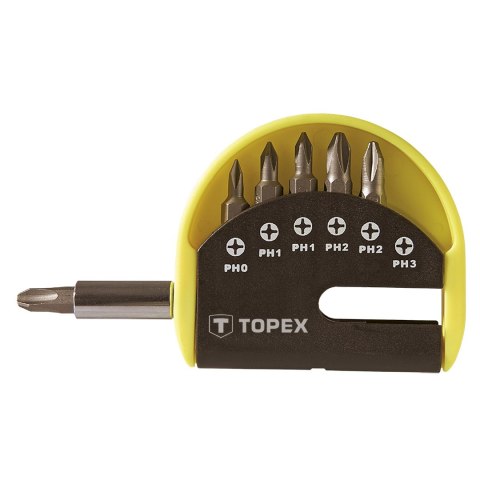 Końcówki wkrętakowe z uchwytem, zestaw 7 szt. Końcówki wkrętakowe z uchwytem, zestaw 7 szt.