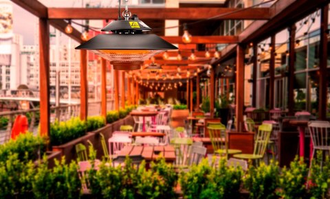 Promiennik 1500W, sufitowy, IP44, pilot Promiennik 1500W, sufitowy, IP44, pilot