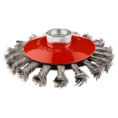 Szczotka druciana tarczowa odgięta 115 mm x M14, INOX Szczotka druciana tarczowa odgięta 115 mm x M14, INOX