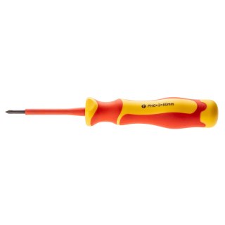 Wkrętak krzyżowy 1000V, PH0 x 3 x 60 mm