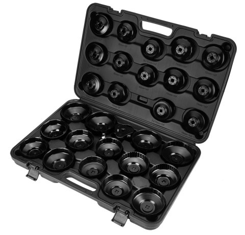 Klucze nasadowe do filtrów oleju - zestaw 30 szt. Klucze nasadowe do filtrów oleju - zestaw 30 szt.